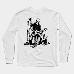 skeleton rock n roll Long Sleeve T-Shirt